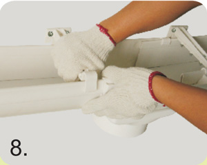 Installation Guide for Rain Gutter System Step 8