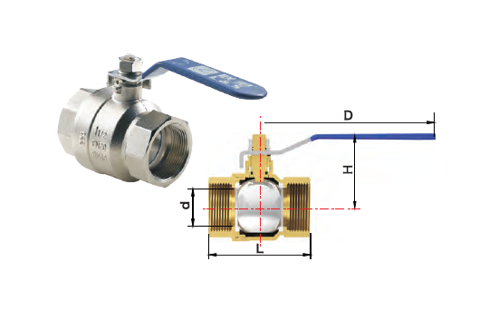 Lesso Nickel Plated Brass Ball Valve