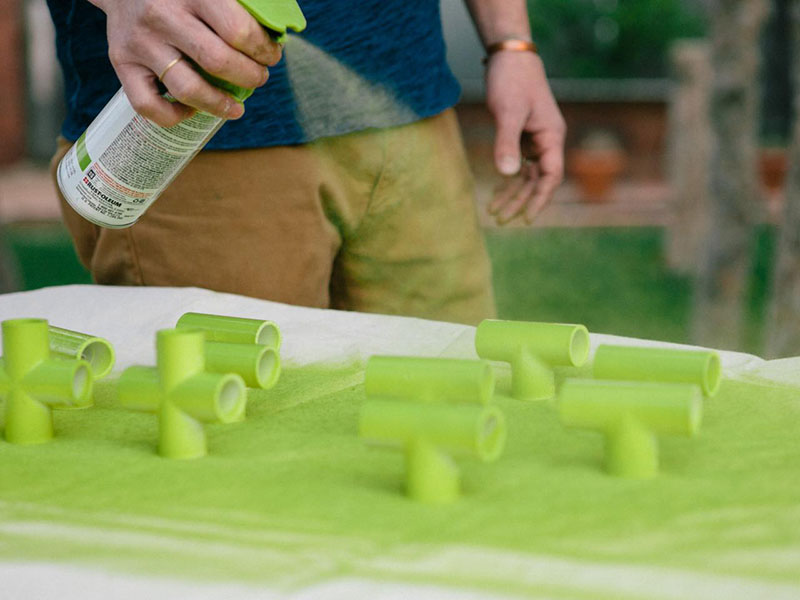 How to paint PVC pipe