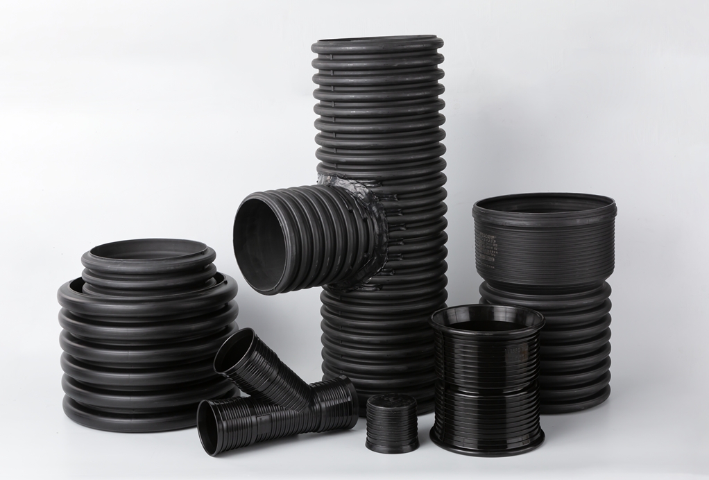 Pipa dan Fitting HDPE Bergelombang Dinding Ganda